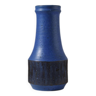 Ninnie Forsgren Blue Ceramics Vase, 1960s, Sweden