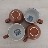Suite of 6 cups of sandstone