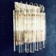 Hollywood Regency Style Glass & Brass Wall Lamp from Massive, Italy, 1980s