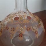 Carafe ancienne en verre émaillé