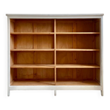 Large antique school wardrobe/bookshelf in solid pine – 1950