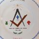 Bicentennial Masonic plate of the revolution dated and signed 1989.