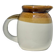 Small two-tone white and brown pitcher Made in China