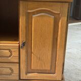 Low wooden storage unit L125