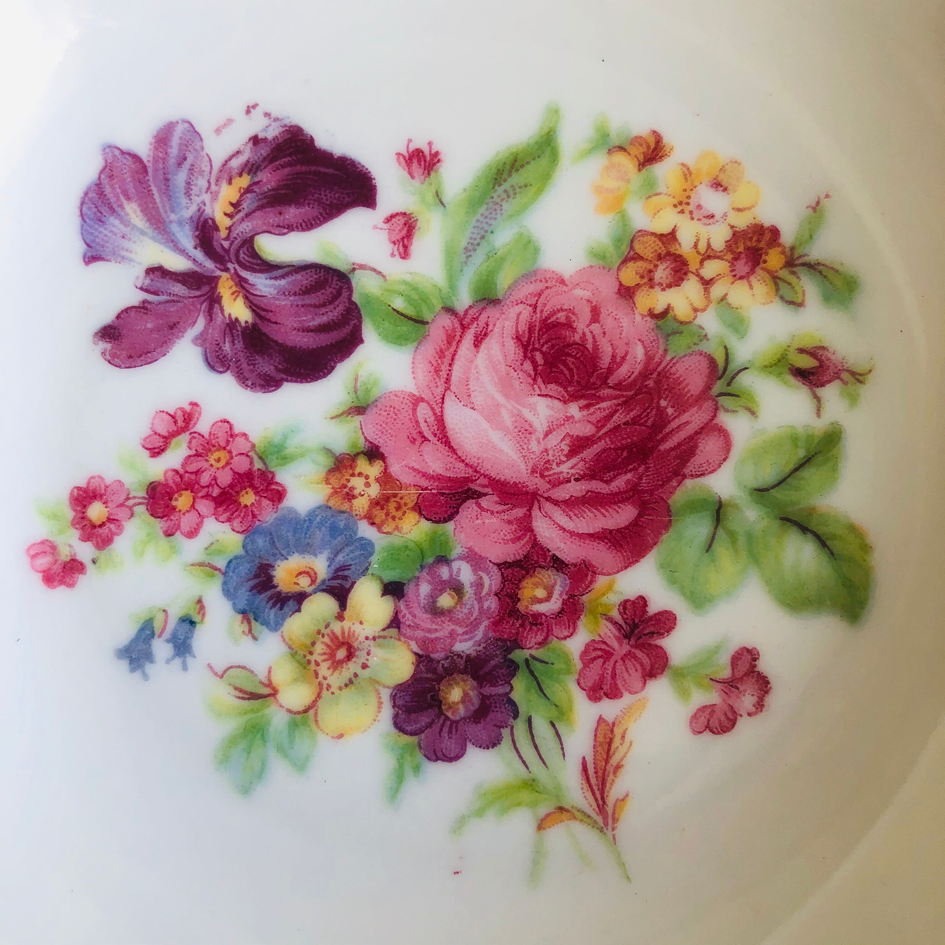 Set of six porcelain cups