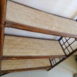 Vintage rattan bamboo tier