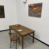 Pine farm table, spindle legs