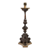 Candélabre ancien transformé en lampe XVIII-XIX siècle
