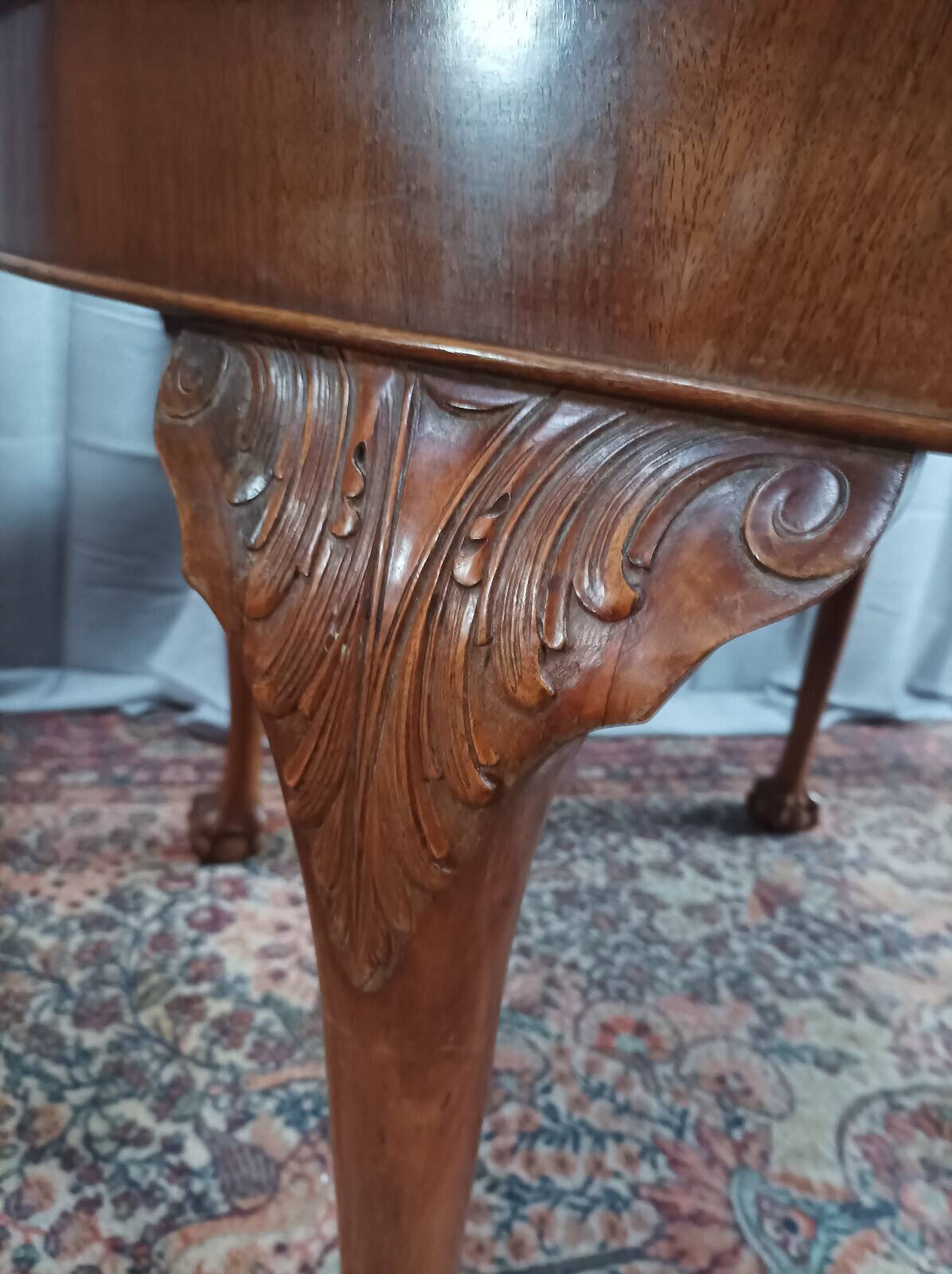 Chippendale table in mahogany Maison JELLINEK Paris