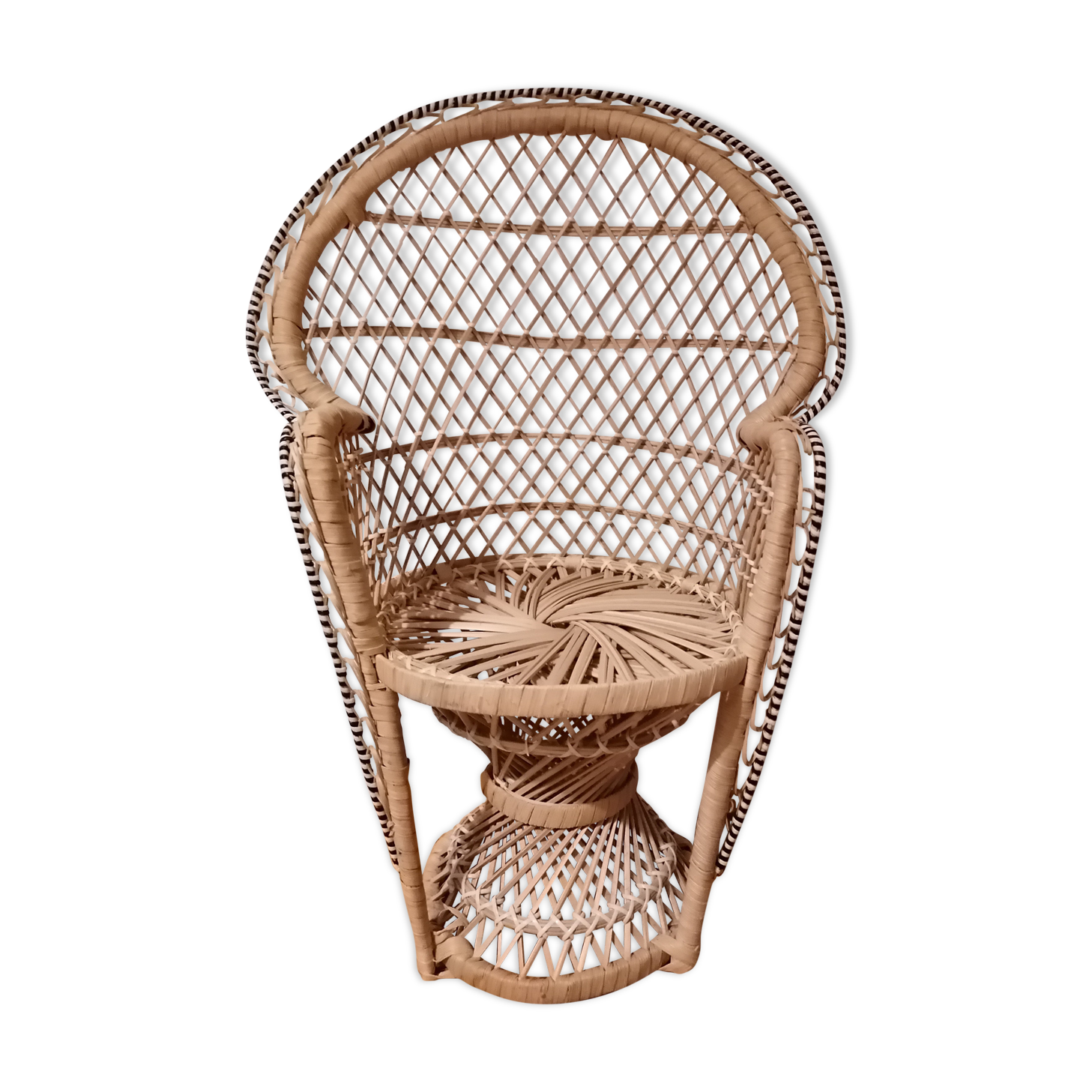 Mini armchair Emmanuelle in rattan