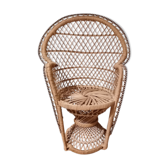 Mini armchair Emmanuelle in rattan