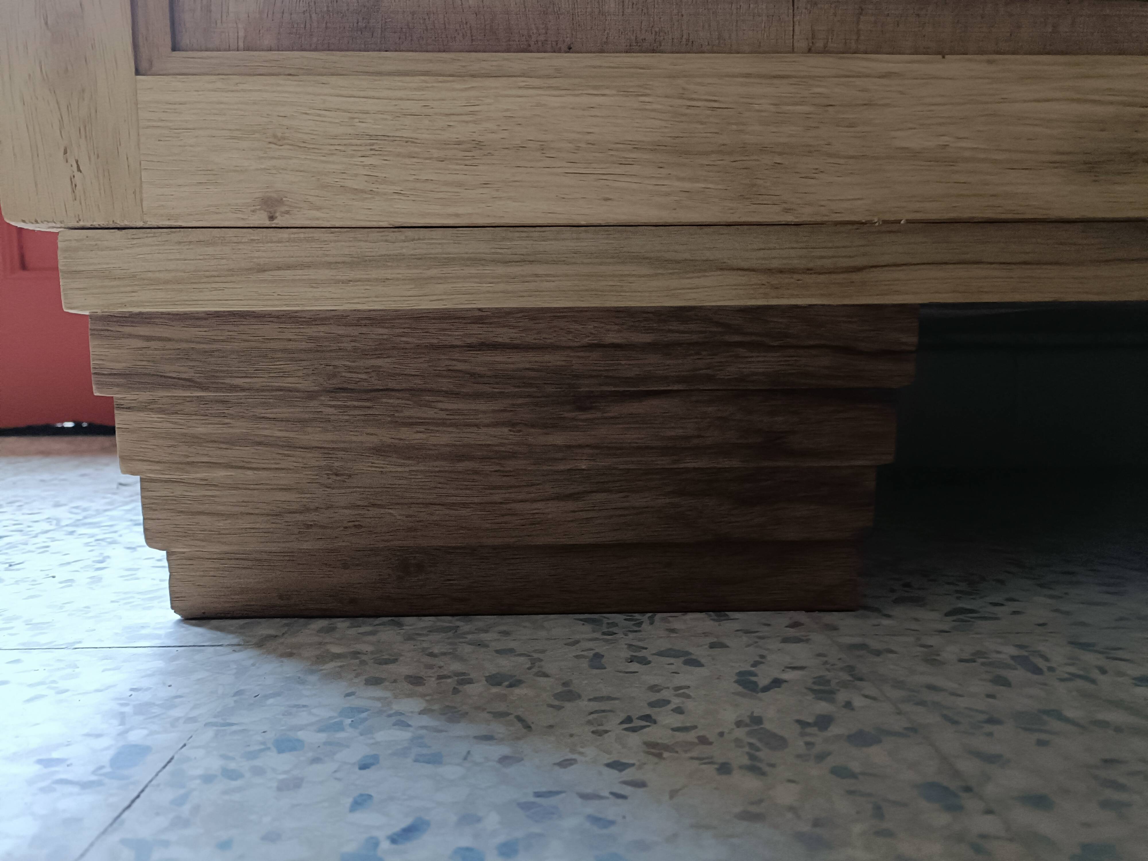 Renovated glass-fronted bookcase