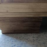 Renovated glass-fronted bookcase