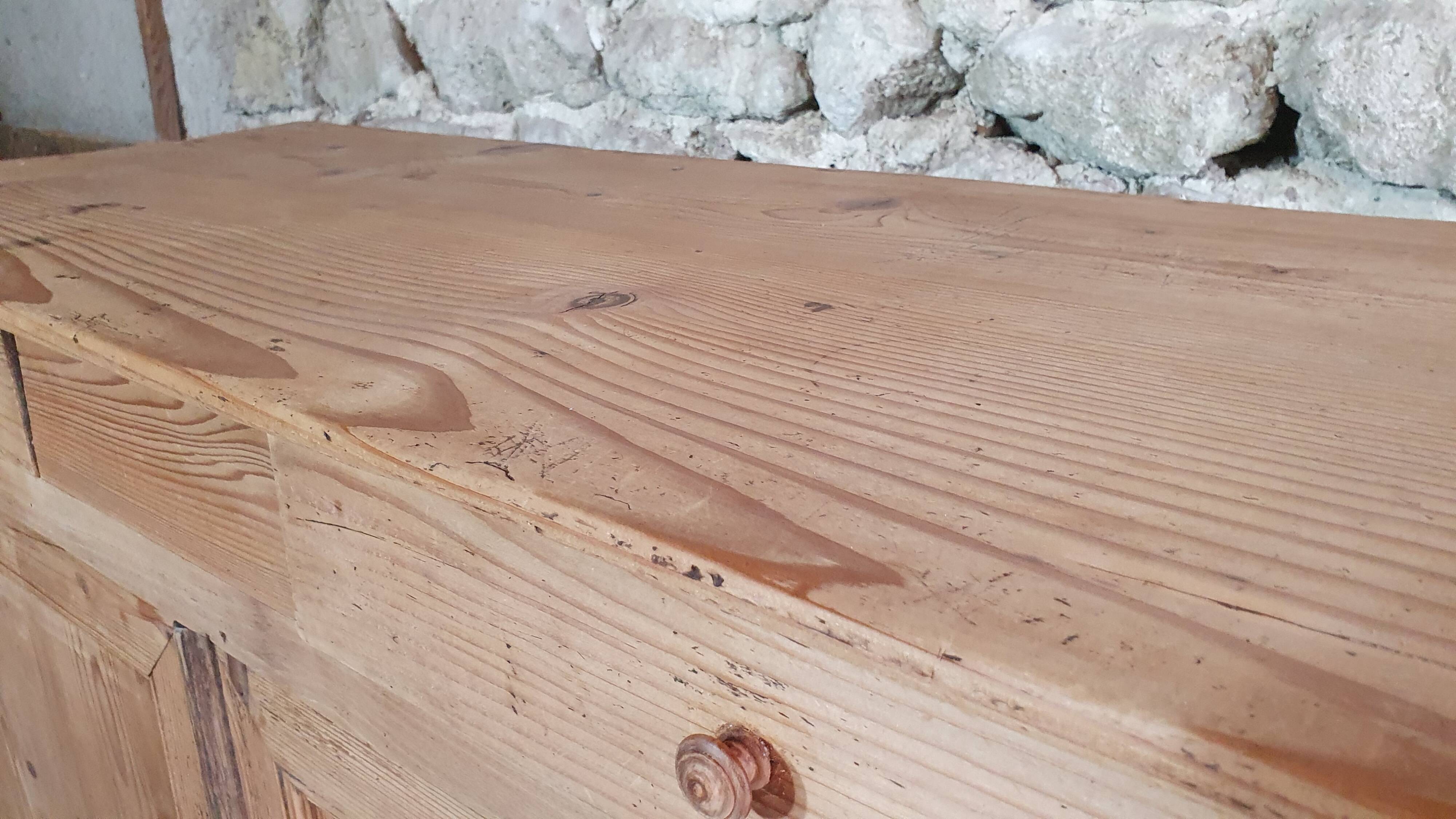 Antique pine sideboard, France