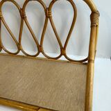 Rattan wall shelf