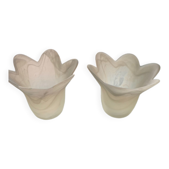 Tulipes verre dépoli