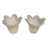 Tulipes verre dépoli