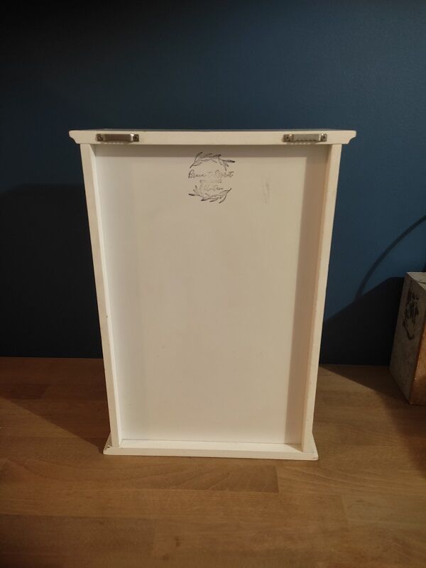 Glass cabinet showcase figurines collection