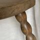 Vintage 1950s half-moon tripod stool