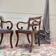Pair of Armchairs and Pair of Chairs in Mahogany, 20th Century