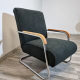 Restored tubular armchair by Anton Lorenz