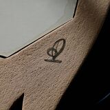 Ceramic mirror, 1970s, signed.