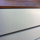 Vintage rosewood and brushed aluminium chest of drawers