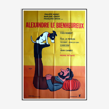 Affiche cinéma originale "Alexandre le Bienheureux" Yves Robert