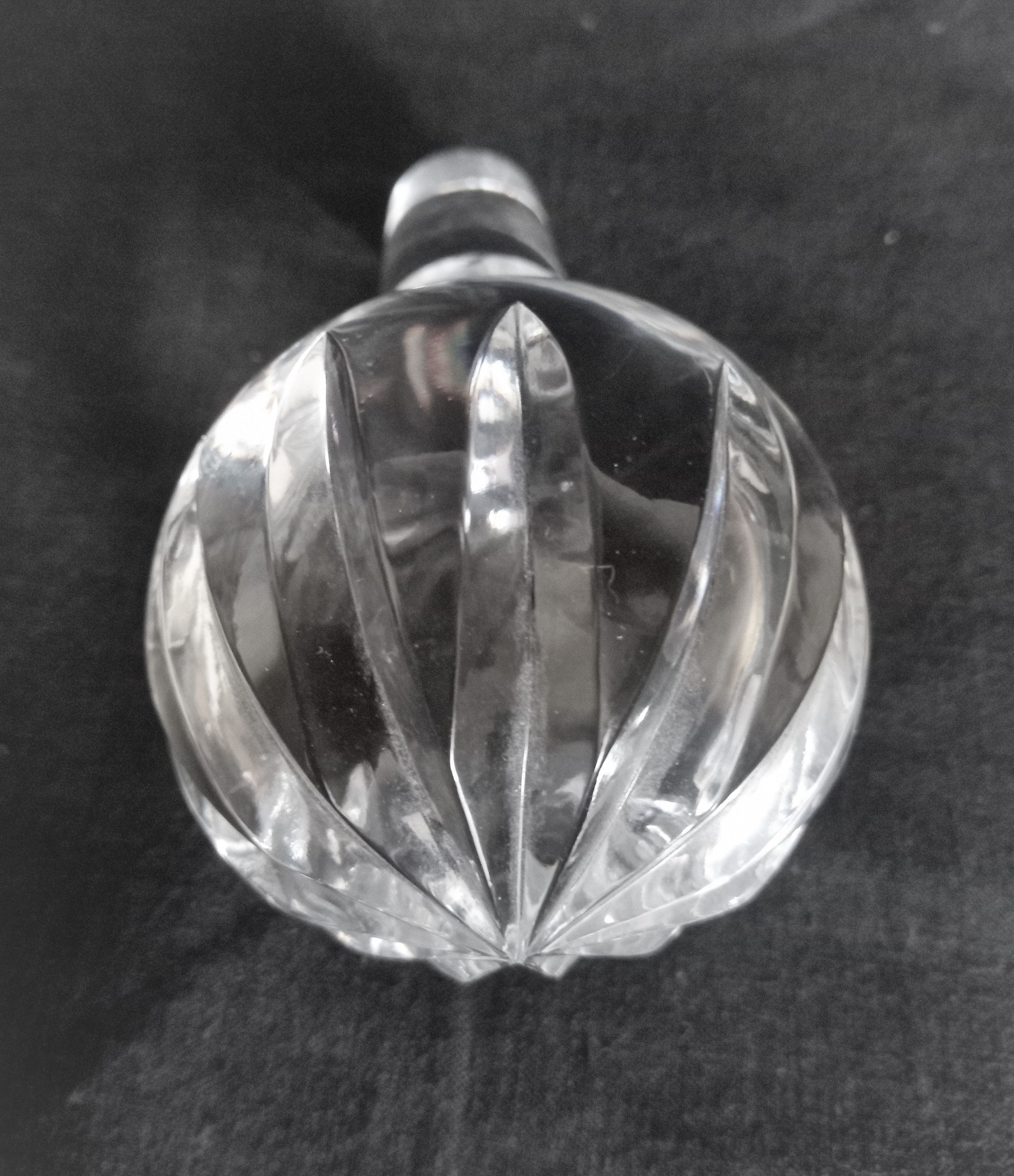 Bohemian cut crystal wine decanter