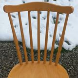 Set of 4 bistro chairs stamped Baumann