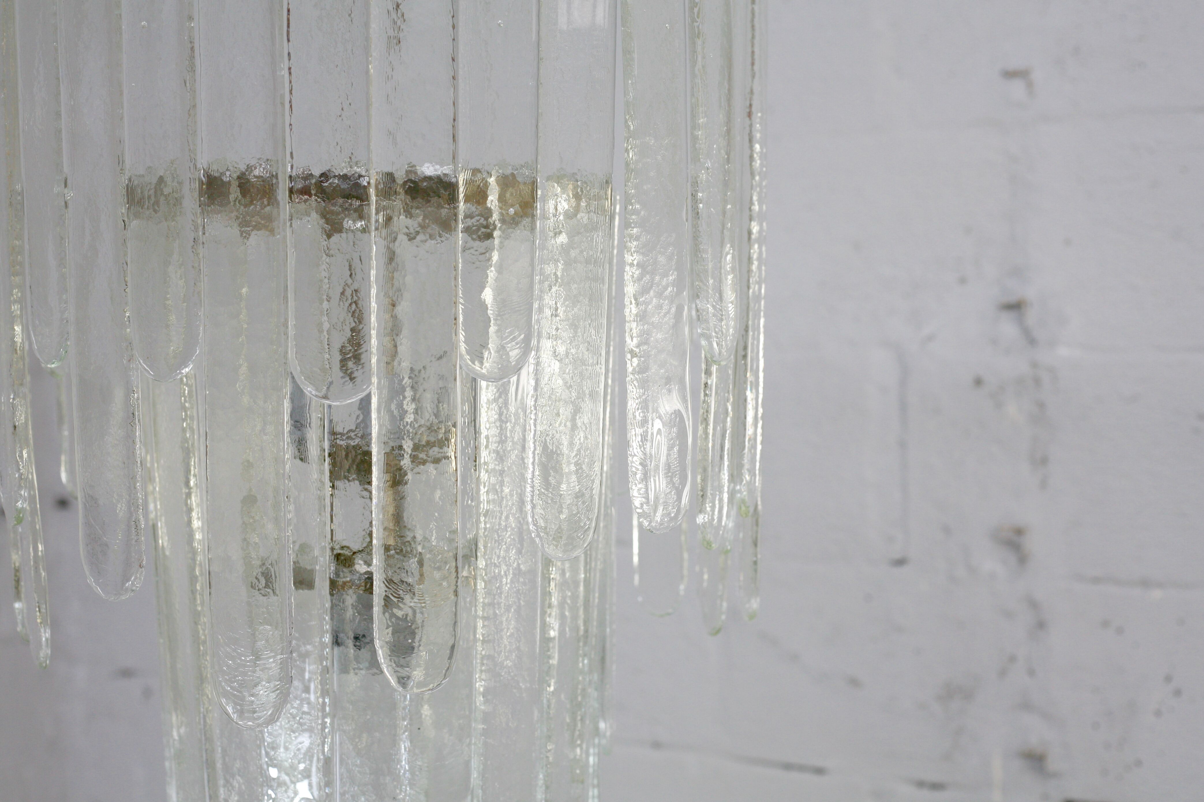 Chandelier by Carlo Nason, edited by Mazzega, Murano, Italy, circa 1970