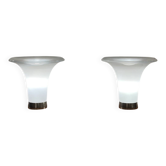 Paire de lampe Comare en verre de Gino Vistosi 1960s