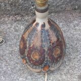 Set of 2 stoneware lamps by Jean Claude Courjault La Cerisaie.