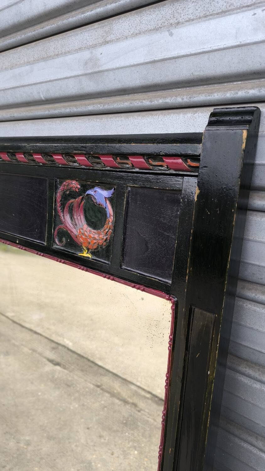 Japanese trumeau mirror, 1950s