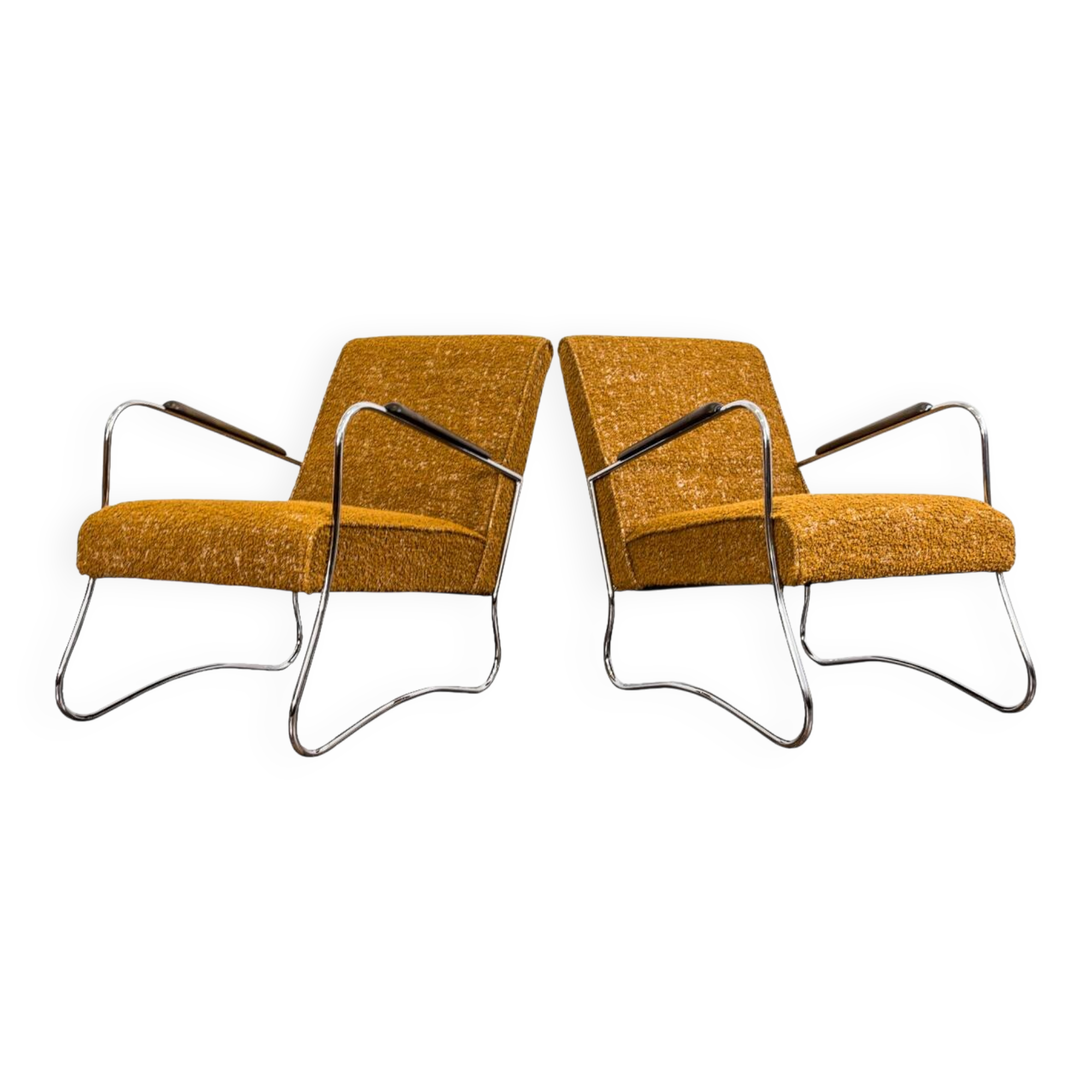 Fauteuils de style Bauhaus, années 1950, Pologne