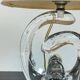 Lampe cristal art déco gravée Paris France