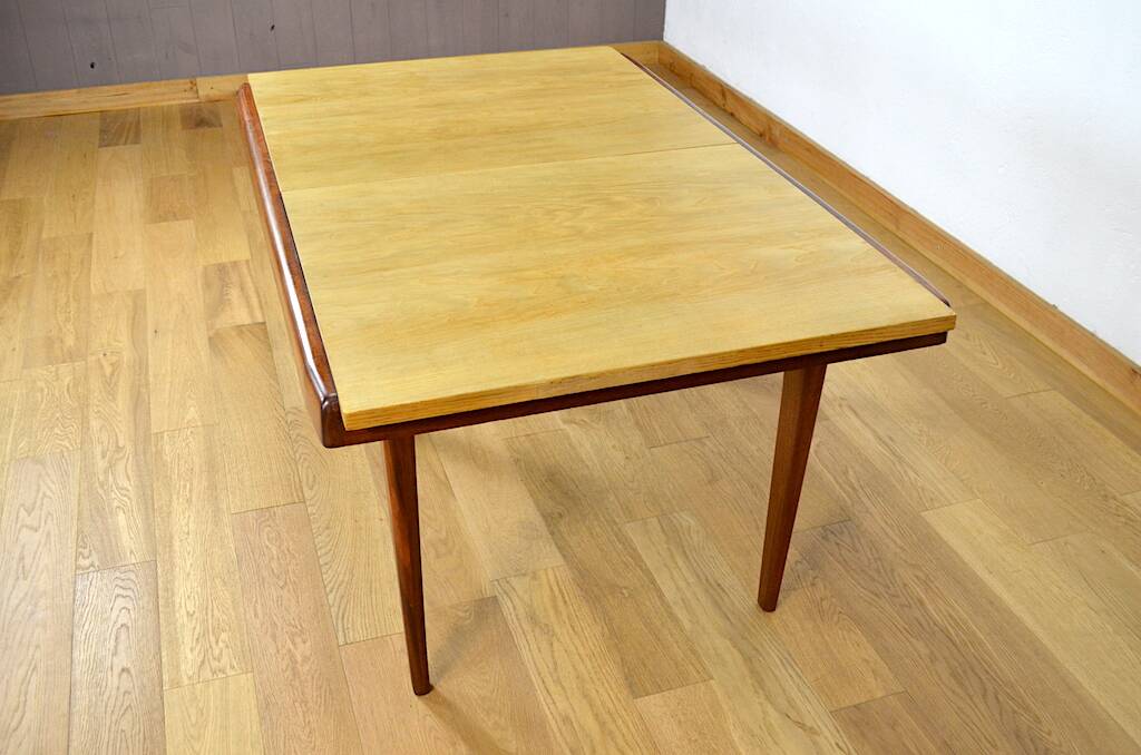 Two-tone dining table by Gustave Gautier, Eros Vintage Edition, 1950