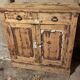 Petit buffet parisien vintage anciens bois  brut