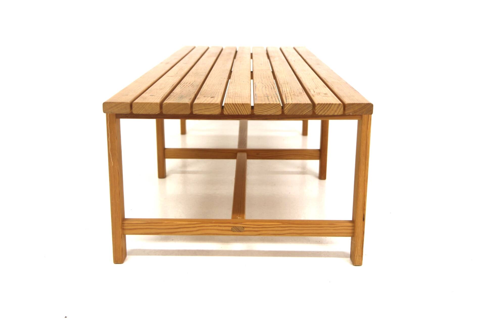 Scandinavian pine bench, Sweden, 1970
