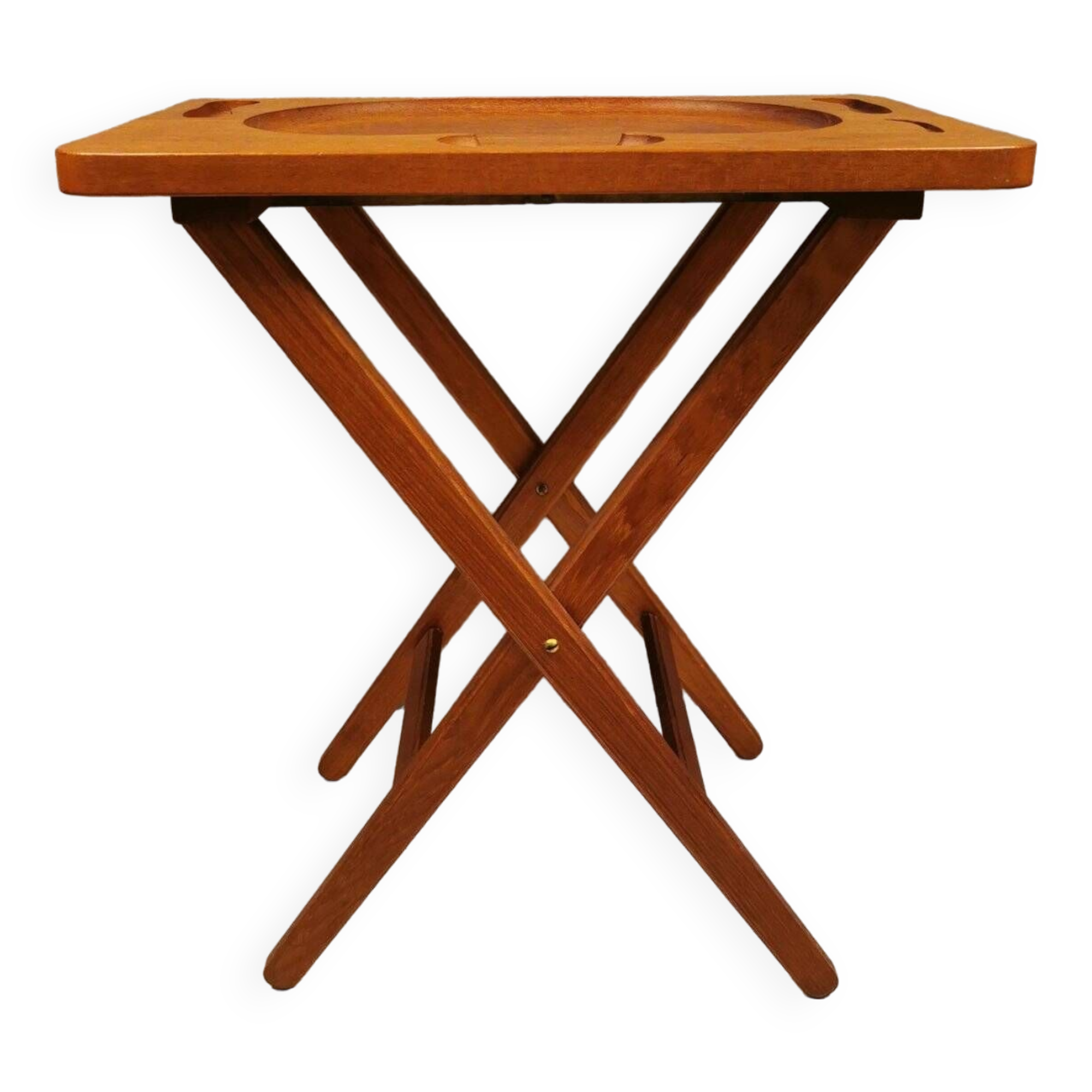 Cutting table in solid teak, from ESA teak Denmark, 1960-1970.