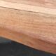 Wooden console with black metal legs