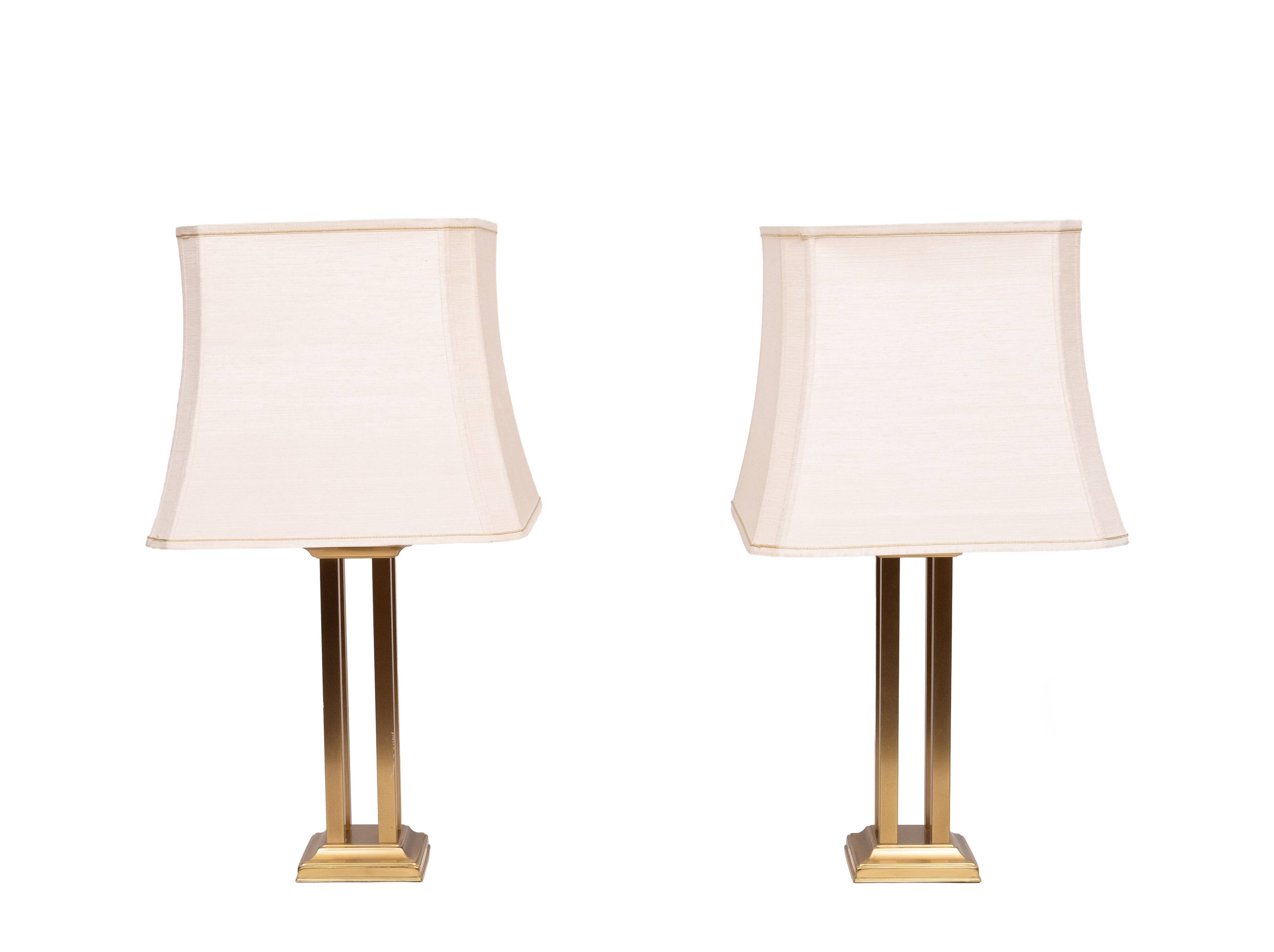 Form Leuchten Hollywood Brass Table lamps 1970s Germany