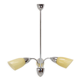 Mid-century Designed Chandelier by Elektroinstala Decin,Czechoslovakia,1970's.