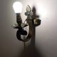 Medieval style iron wall light