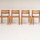 Set of 4 model 84 chairs by Niels Otto Møller, 1960s