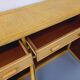 Vintage storage unit in rattan and woven rattan from the 1970s.