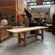 Large oak office table