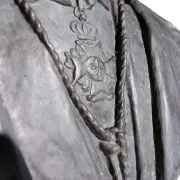 Bronze bust of a gentleman with knighthood order – Frantz Vermeylen, 1921