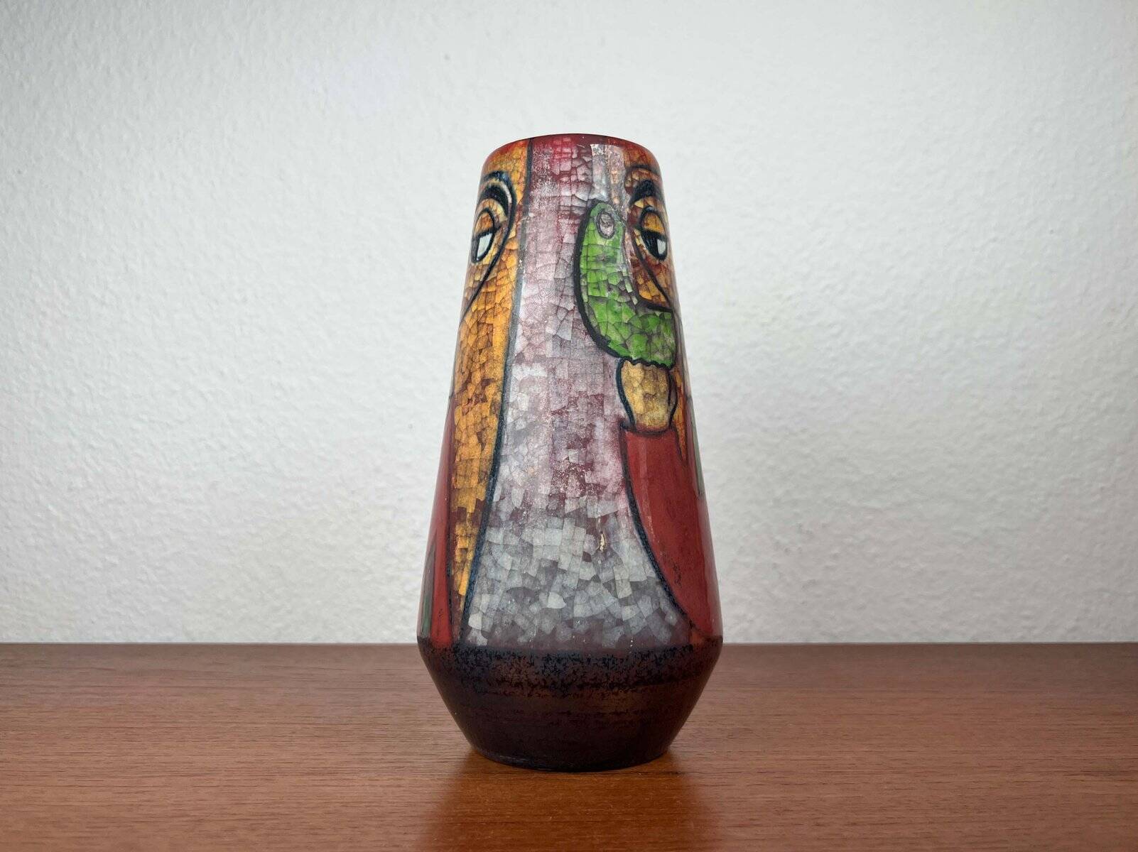 Danish studio pottery vase from the mid-century by Marianne Starck for Michael Andersen, 1960s.