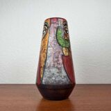 Danish studio pottery vase from the mid-century by Marianne Starck for Michael Andersen, 1960s.